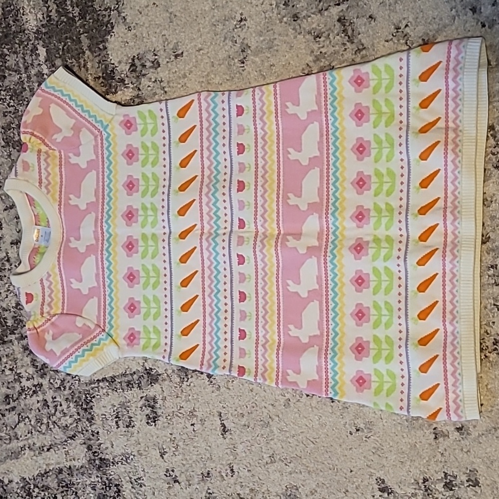 Girl's Easter sweater dress